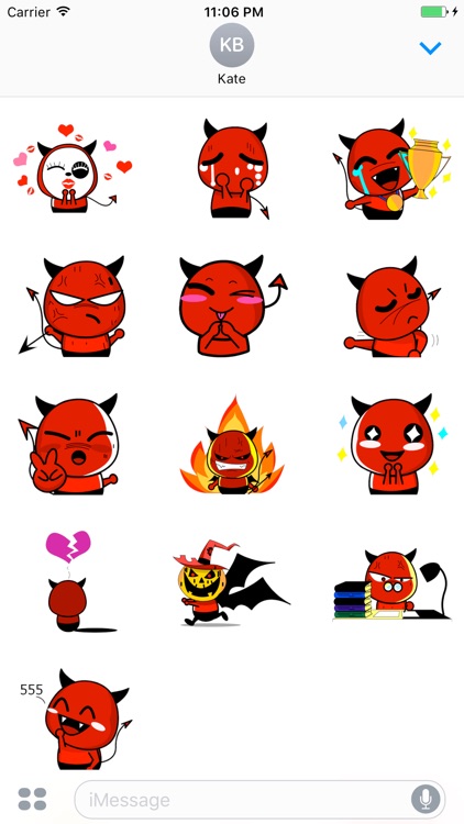 D-Pool The Red Little Devil Sticker