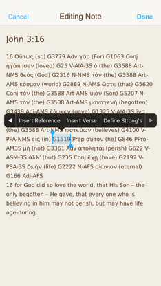 Greek Interlinear Bible screenshot 3