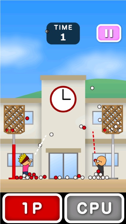 トニーくんの対戦玉入れ