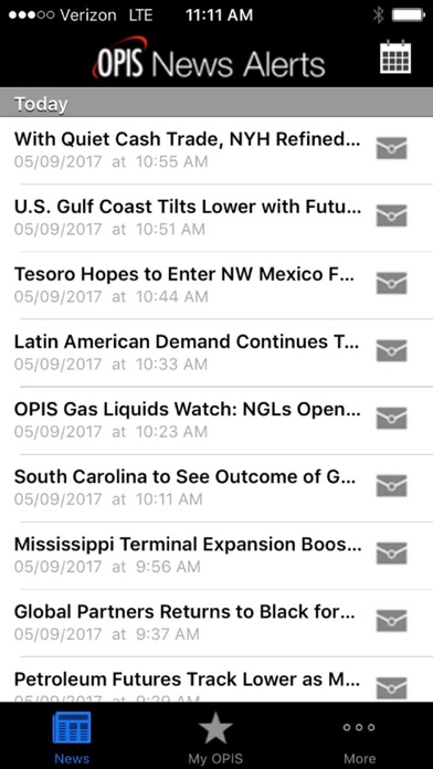 Screenshot #1 pour OPIS Mobile News Alerts