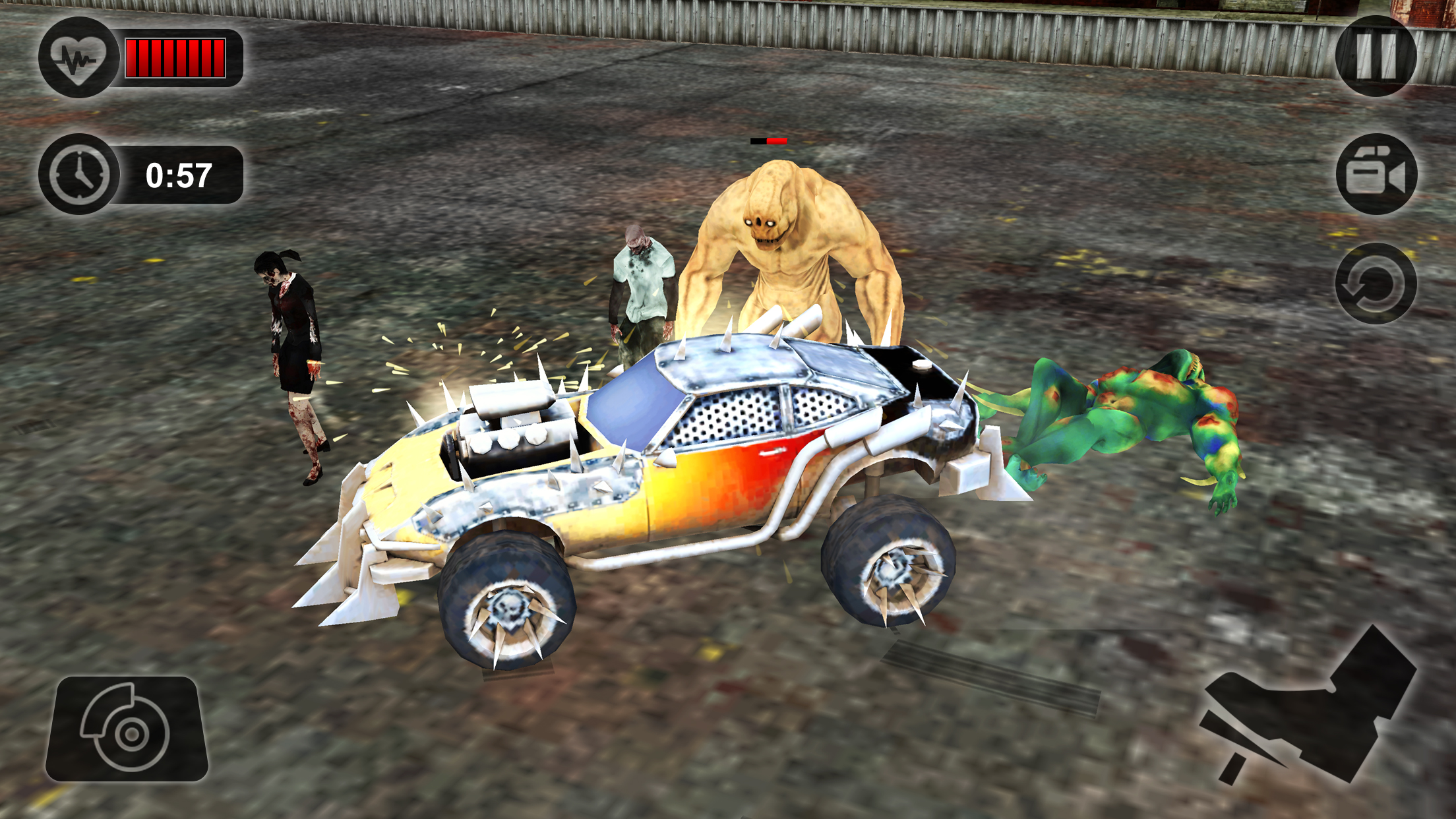 Zombie Smash Car Derby - Zombies Tsunami Killer 3D screenshot 4