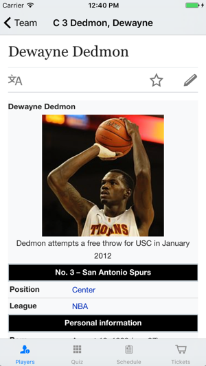 Team Info - for San Antonio Spurs(圖3)-速報App