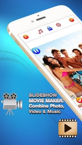 SlideShow MovieMaker –Combine Photo, Video & Music screenshot #1 for iPhone