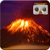 VR Drive through Live Volcano Lava 3D