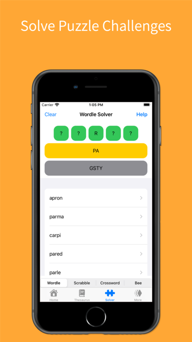 OneLook Thesaurus Screenshot