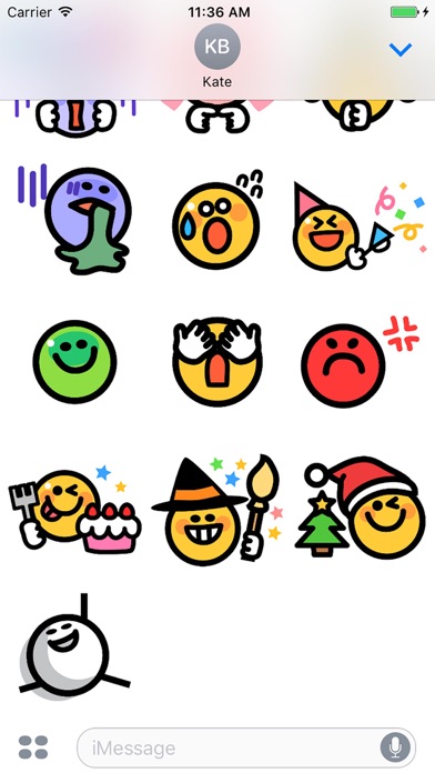 Smiley face Sticker 1のスクリーンショット5 Smiley face Sticker 1のスクリーンショット5