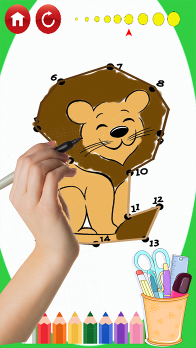 Dot dots:brain learning coloring games kids adults app screenshot