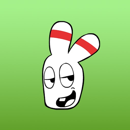 Bowling Pin Rabbit Stickers