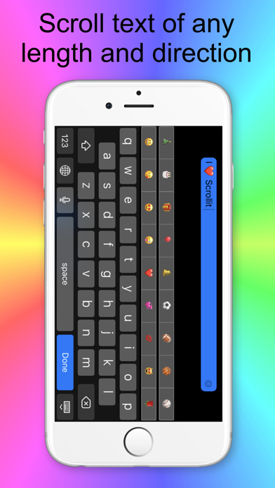 ScrollIt: display scrolling messages with emoticons screenshot 5