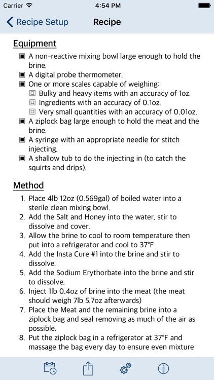 Wet Cure Calculator