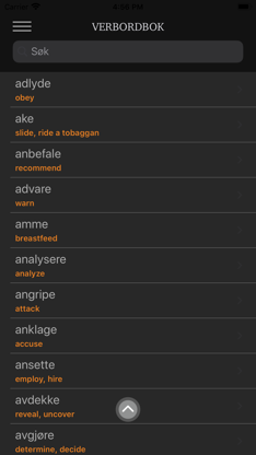 Norwegian Verb screenshot 5