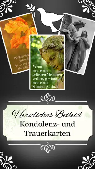 Screenshot von Trauerkarten Beileidskarten Kondolenzkarten TRAUER auf dem iPhone 1