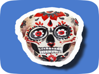 Animated Day of the Dead Stickers for Messaging