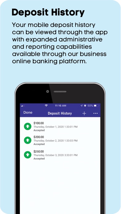 Dollar Bank Business Deposit Screenshot