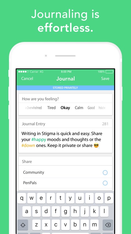 Stigma · Journal & Mood Tracker