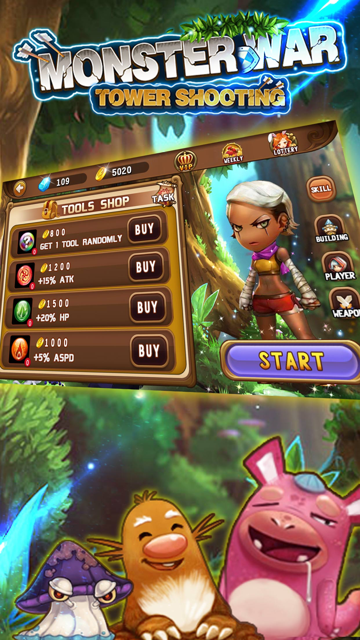 Monster War(Tower Shooting)-Shoot Game screenshot 4