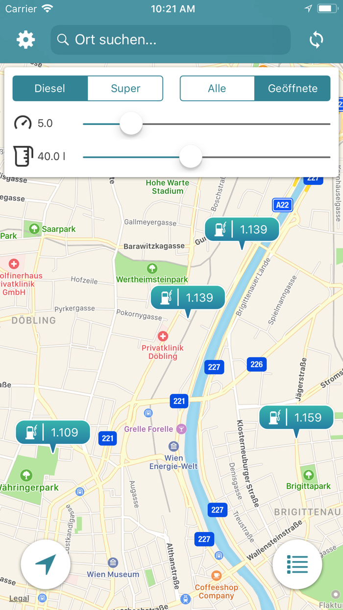 Tankinator - Billig Tanken