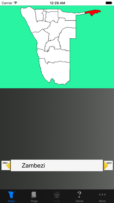 Screenshot #1 pour Namibia Region Maps and Capitals