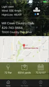 Mill Creek Country Club Tee Times screenshot #2 for iPhone