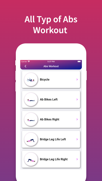 Abs Workout - Home Fitness App Screenshot