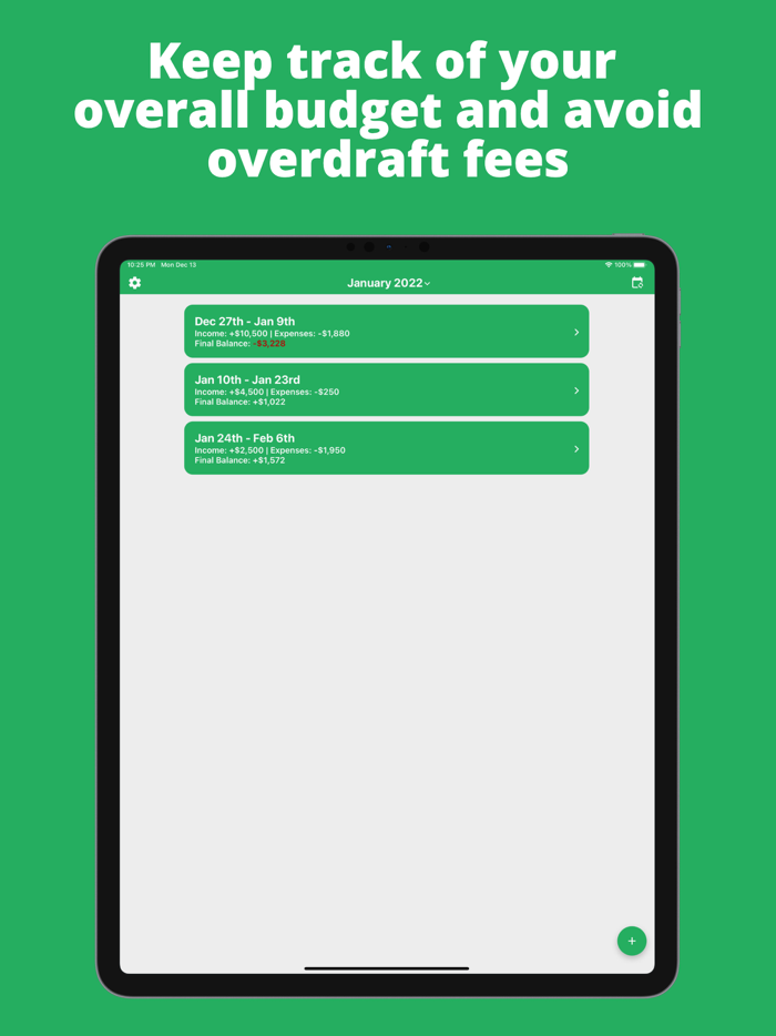 EveryTwo Biweekly Budgeting