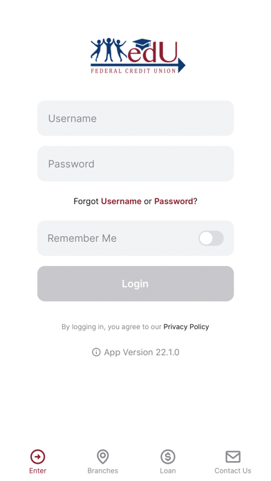 edU Federal Credit Union Screenshot