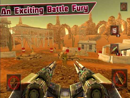 Hardcore Gunner Battle Fury shooter 3d iPad screenshot 2 - Games app