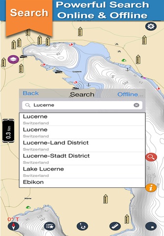 Switzerland - Lucerne boating offline marine chart screenshot 4