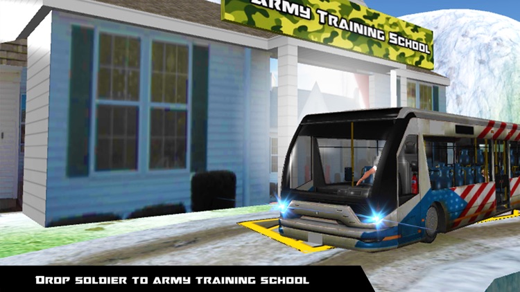 Army Training School Bus Transport Driver 3D Sim screenshot-3
