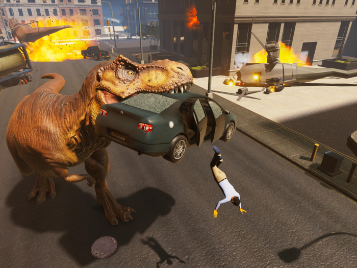 T-rex Simulator City World