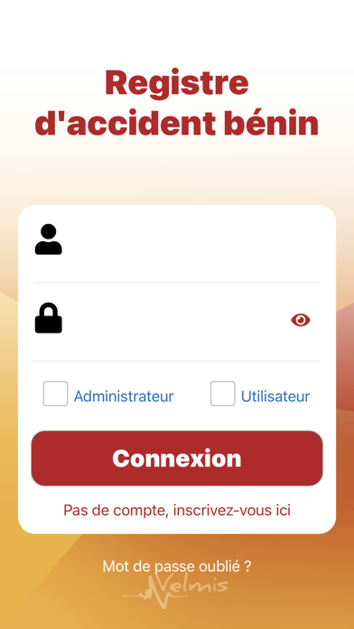 Screenshot #1 pour Velmis registre accident bénin