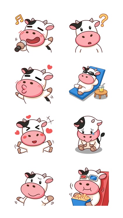 Momo Cow Sticker Pack