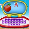 Kids computer preschool toy icon