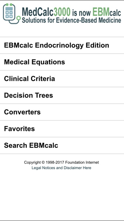 EBMcalc Endocrine