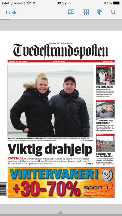 Tvedestrandsposten eAvis