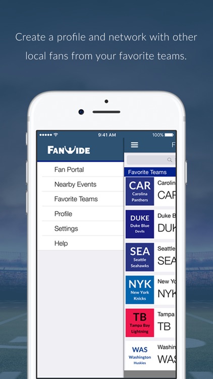 FanWide - Connecting Sports Fans Nationwide screenshot-3