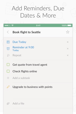 Wunderlist: To-Do List & Tasks screenshot 2