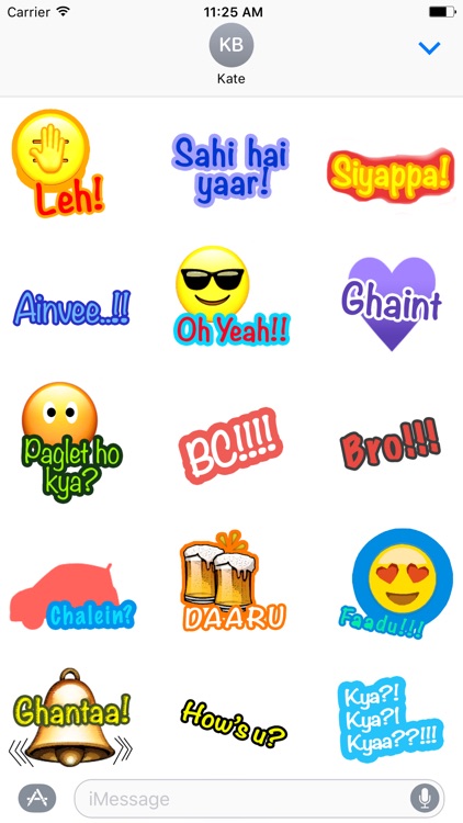 Oye Hoye: Funky Hinglish Stickers for iMessage screenshot-3