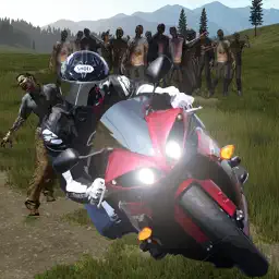 Moto Zombie Shoot:Zombie War on Road app icon