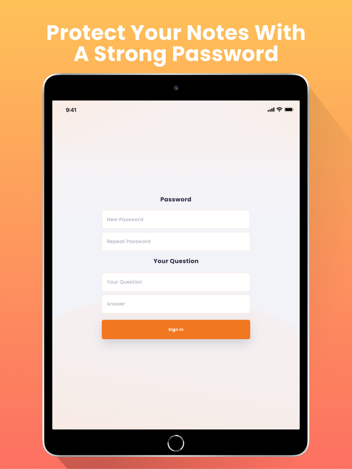 Private Notes：Password Protect