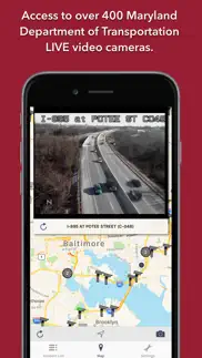 maryland roads traffic iphone screenshot 2