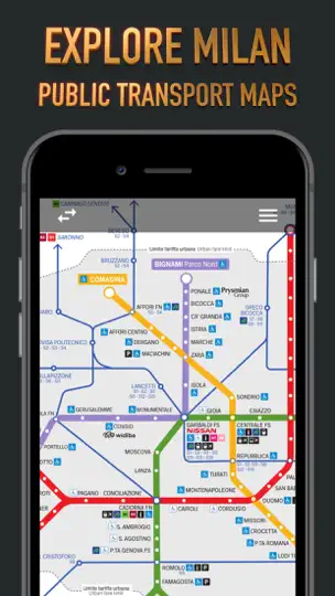 Milan Metro And Transport iPhone Ekran Görüntüsü 1