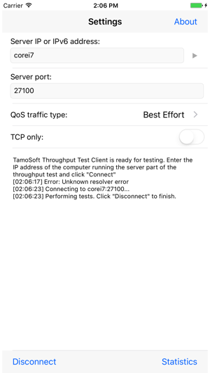 TamoSoft Throughput Test - Client(圖1)-速報App