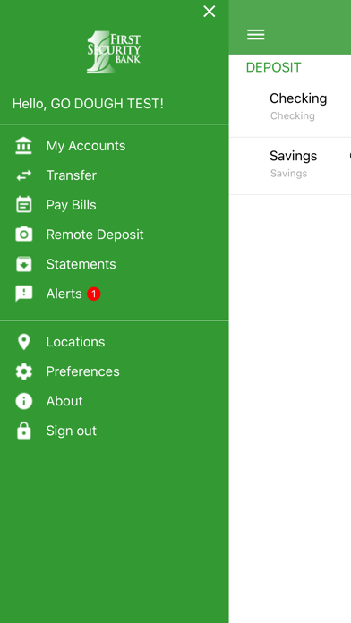 Screenshot #2 pour First Security Bank goDoughApp