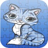 漫画の猫のジグソーパズル