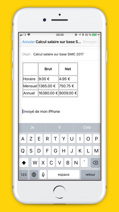 Calcul Salaire Brut en Net screenshot 3