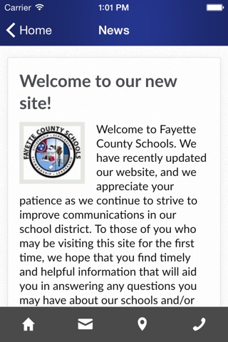 Fayette School District screenshot 2