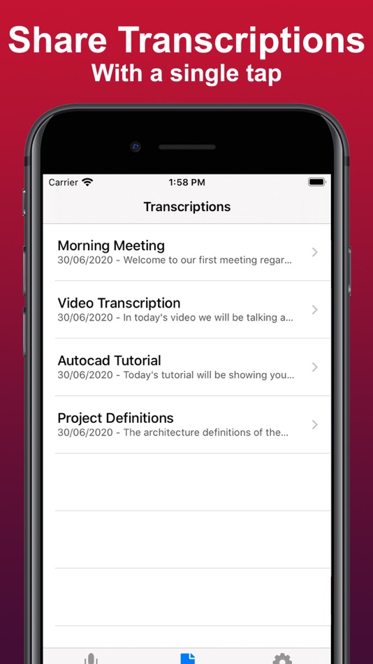 #3. Transcriber: Offline speech (iOS) Podle: Arthur Eduardo Skaetta Alvarez Desenvolvimento de Software LTDA.