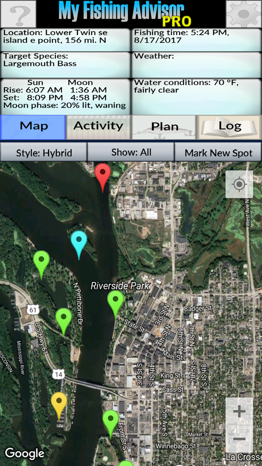 #5. My Fishing Advisor (iOS) By: Pishtech LLC