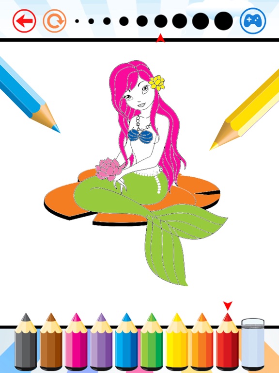 Screenshot #4 pour Mermaid Sea Animals Coloring Book pour les enfants